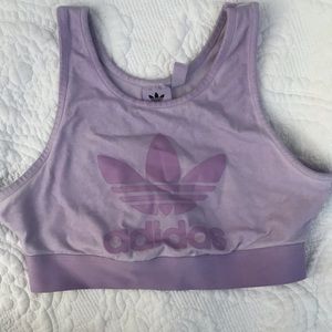 🌻 adidas purple sports bra
